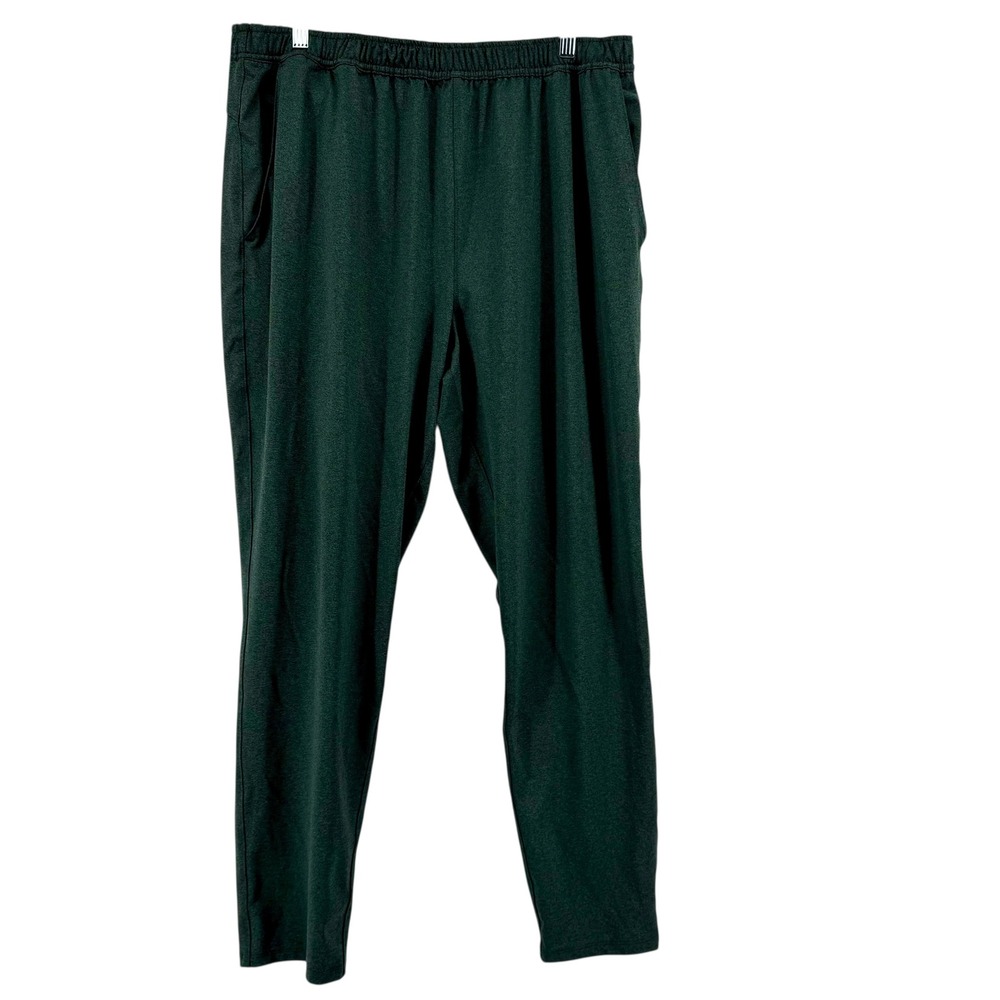 STOIC Men's Heathered‎ Dark Green Athletic Track Pants Joggers XXL Outerwear